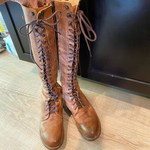 Bed Stu cobbler knee high tall boots